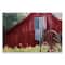 Stupell Industries Red Barn with American Flag Wall Plaque Art